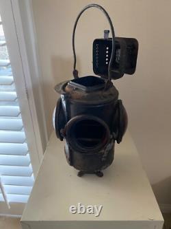 Antique Adlake Non-Sweating Lamp Chicago Four-Way Switch Signal Railroad
