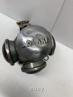 Antique Adlake Non-Sweating Railroad 3 way switch Oil Lamp With Wall Bracket