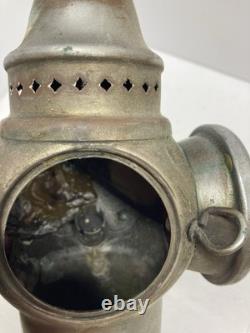 Antique Adlake Non-Sweating Railroad 3 way switch Oil Lamp With Wall Bracket