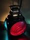 Antique Adlake Non-Sweating Railroad 4 Way Lantern Electric W Cord WithO One Red