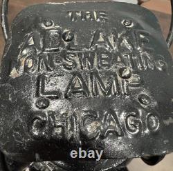 Antique Adlake Non-Sweating Railroad 4 Way Lantern Electric W Cord WithO One Red