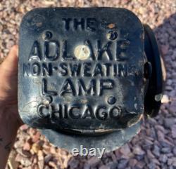 Antique Adlake Non-Sweating Railroad 4 Way Switch Oil Lamp Burlington Railroad