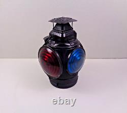 Antique Adlake Non-Sweating Railroad 4 way switch Oil Lamp