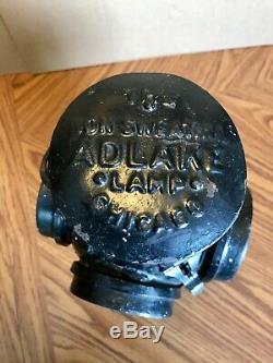 Antique Adlake Non Sweating Railroad Signal Lantern Round top