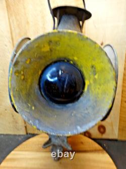 Antique Adlake Non-Sweating Railroad Switch Lantern 4 Way Signal Light Chicago