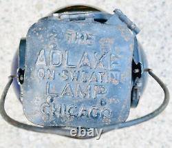Antique Adlake Non-sweating Railroad Four-way Switch Signal Kerosene Lantern