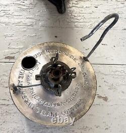 Antique Adlake Non-sweating Railroad Four-way Switch Signal Kerosene Lantern