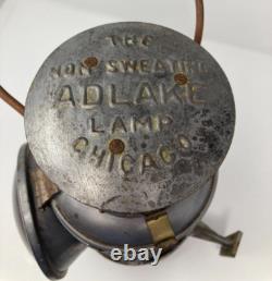 Antique Adlake Pennsylvania Railroad PRR Signal Lantern Non Sweating Red Lens