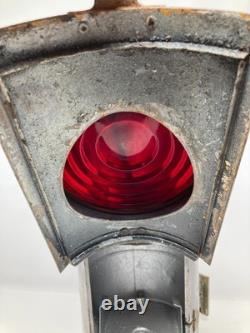 Antique Adlake Pennsylvania Railroad PRR Signal Lantern Non Sweating Red Lens