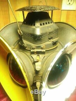 Antique Adlake Pennsylvania Railroad Switch Lantern Light Lamp