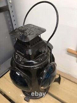 Antique Adlake Railroad 4 Way Switch Signal Lantern Lamp Near Perfect Condition