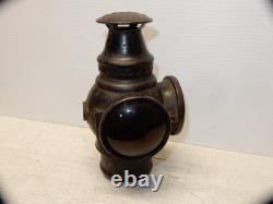 Antique Adlake Railroad Automobile 2 Light Lantern All Original