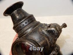 Antique Adlake Railroad Automobile 2 Light Lantern All Original