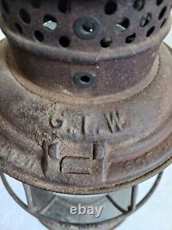 Antique Adlake Reliable Grand Trunk Railway Bellbottom Lantern