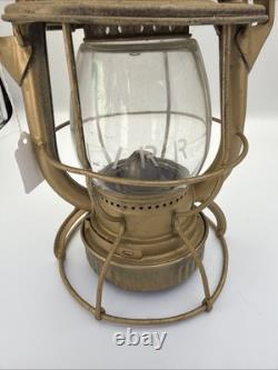 Antique Adlake Reliable L. V. R. R. Lehigh Valley Railroad Lantern Marked Globe
