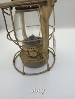 Antique Adlake Reliable L. V. R. R. Lehigh Valley Railroad Lantern Marked Globe