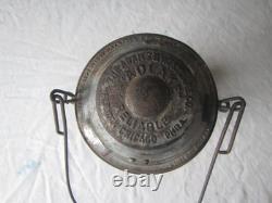Antique Adlake Reliable Maine Central MCRR kerosene railroad lantern cast globe