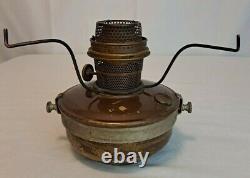 Antique Aladdin / Railway Wall Mount Caboose Kerosene Lamp Brass