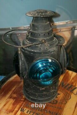 Antique Arlington Dressel 4 way Railroad Signal, Kerosene Lamp Lantern N. J USA
