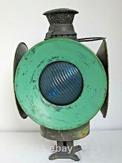 Antique Arlington Dressel U. S. A Railroad Switch Signal Lamp Lantern Glass Lenses