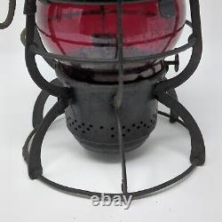 Antique Armspear 1925 Pennsylvania Railroad Lantern Red Globe