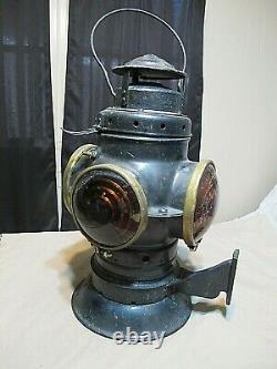 Antique Armspear 28A 15 Railroad Lantern 4 Lenses Heavy Duty Back Brace