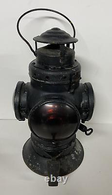 Antique Armspear 28A Railroad Caboose Signal Oil Lantern