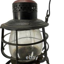 Antique Armspear Manufacturing P&R RY Embossed Railroad Lantern