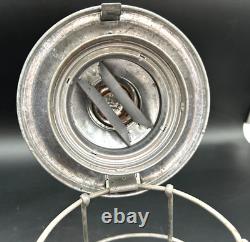 Antique Armspear RPR NY Railroad Red Globe Caged Kerosene Lantern 1925 NICE