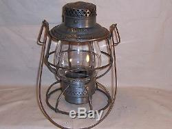 Antique B&M RR Lantern Boston Maine Railroad Lamp Adams Westlake