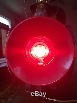 Antique B & O Railroad 4 Way Train Switch Signal Lantern Table Lamp-dressel Nj