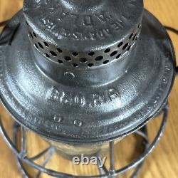 Antique B&O Railroad Lantern Adams Westlake Adlake Reliable Loco Safety Globe