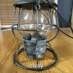 Antique B&O Railroad Lantern Adams Westlake Adlake Reliable Loco Safety Globe