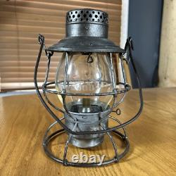 Antique B&O Railroad Lantern Adams Westlake Adlake Reliable Loco Safety Globe