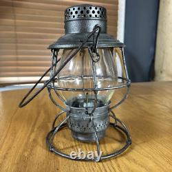 Antique B&O Railroad Lantern Adams Westlake Adlake Reliable Loco Safety Globe