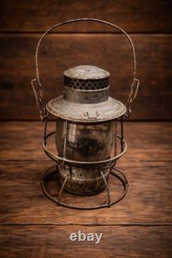 Antique B&O Railroad Lantern Adlake Kero Signal Light Made in USA Original