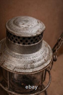 Antique B&O Railroad Lantern Adlake Kero Signal Light Made in USA Original