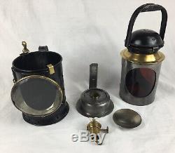 Antique BR / G. W. R Tri-Signal Railway Lamp / Lantern, G Polkey Birmingham