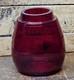 Antique Boston Maine Red Etched B&m Railroad Lantern Glass Shade Nice