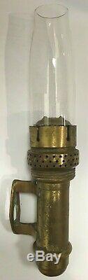 Antique Brass 1907 Adlake Train Railway Caboose Wall Sconce Lamp Free Shipping