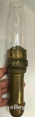 Antique Brass 1907 Adlake Train Railway Caboose Wall Sconce Lamp Free Shipping