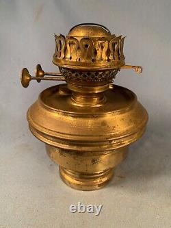Antique Brass Oil Lamp Wall Sconce Adams&Westlake Railroad Lantern Duplex Burner
