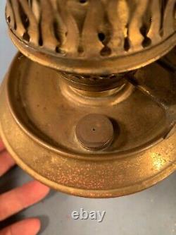 Antique Brass Oil Lamp Wall Sconce Adams&Westlake Railroad Lantern Duplex Burner