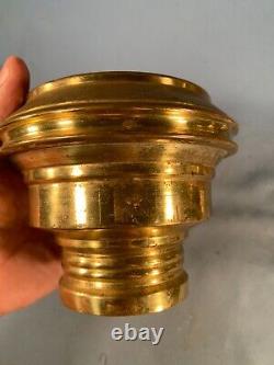 Antique Brass Oil Lamp Wall Sconce Adams&Westlake Railroad Lantern Duplex Burner