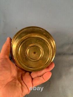 Antique Brass Oil Lamp Wall Sconce Adams&Westlake Railroad Lantern Duplex Burner