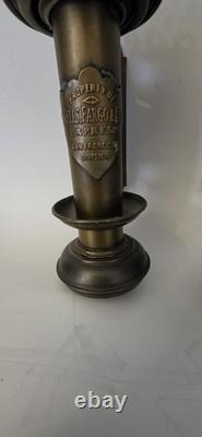 Antique Brass WELLS FARGO railroad brass candle sconce SET OF 2