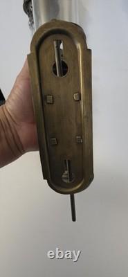 Antique Brass WELLS FARGO railroad brass candle sconce SET OF 2