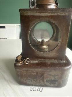 Antique British Railway Hand Lamp Welch Patent Lamp Mfg London