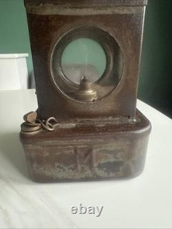 Antique British Railway Hand Lamp Welch Patent Lamp Mfg London