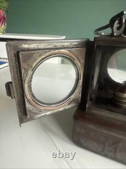 Antique British Railway Hand Lamp Welch Patent Lamp Mfg London